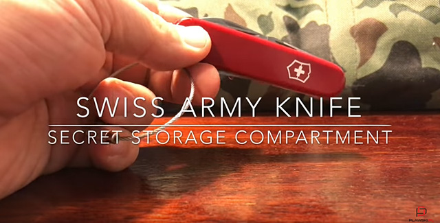 Victorinox (ビクトリノックス) スイスアーミーナイフには純正ピンを収納するための穴が空いていた | shave off mind