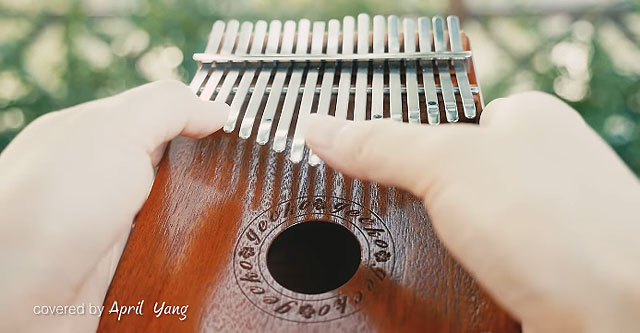カリンバ (ハンドオルゴール・親指ピアノ) 両手に持ち爪で弾いて奏でる小さな楽器 | shave off mind