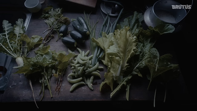 自宅で収穫した野菜