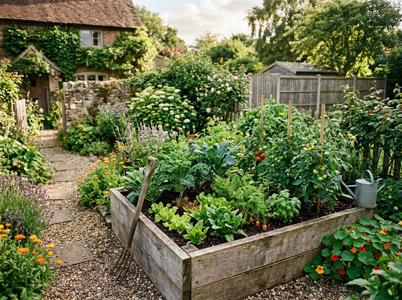 小さな庭での野菜栽培