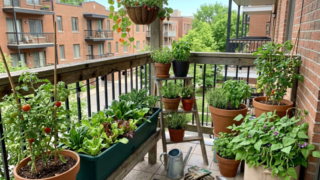 ベランダでの野菜栽培