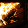 薪ストーブの炎