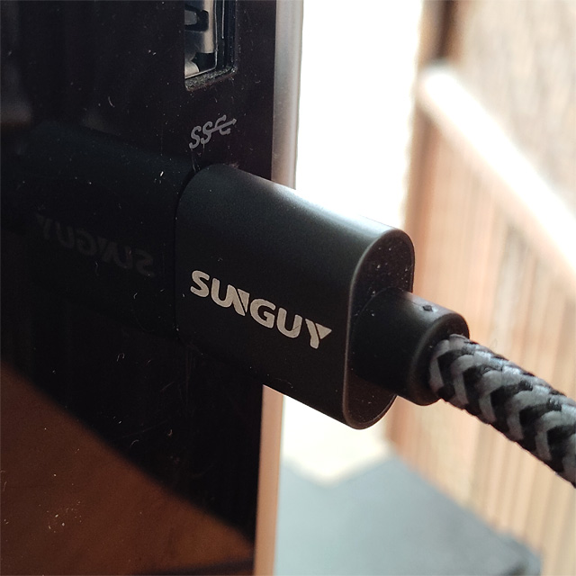 SUNGUY USB3.0 ケーブル MicroB 0.5M タイプAオス - マイクロタイプBオス